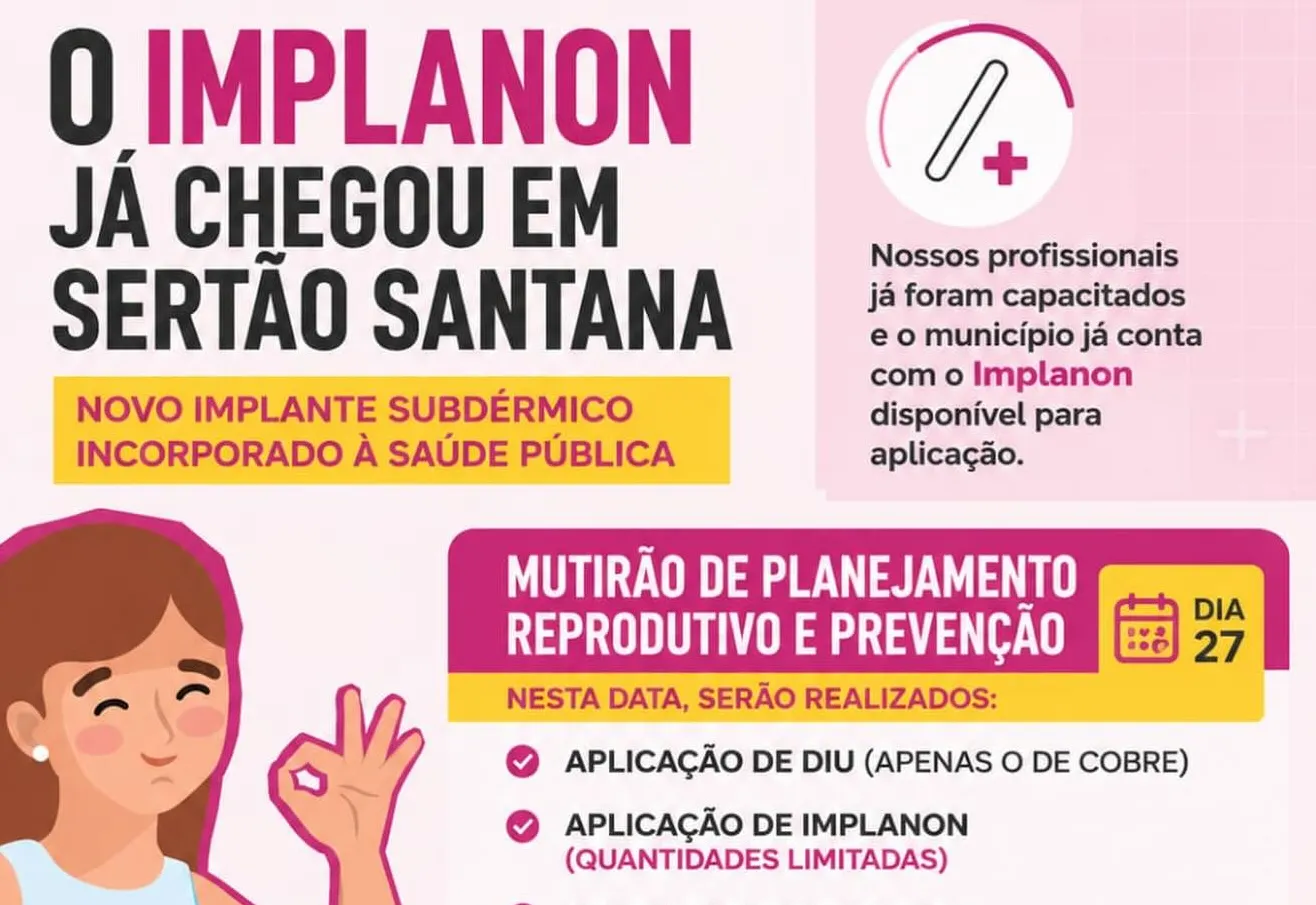 Implanon chega a Sertão Santana e amplia o acesso à saúde reprodutiva