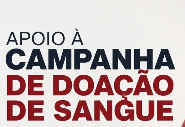 Campanha de Doação de Sangue será realizada no dia 20 de junho