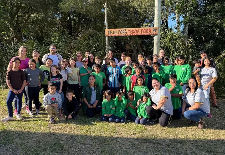 Visita dos Alunos à Aldeia Tekoa Porã