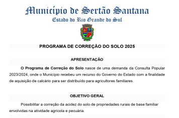 Programa de Correção de Solo